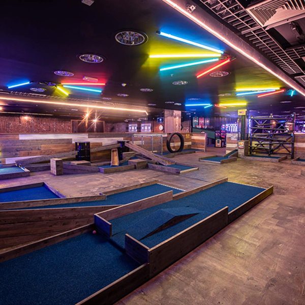 Crazy Golf at Boom Battle Bar